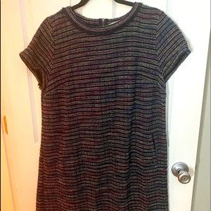 EUC - Adorable striped, multi-colored work dress